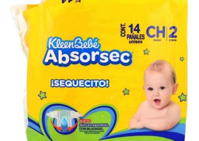 KLEEN BEBE ABSORSEC CHICO C14