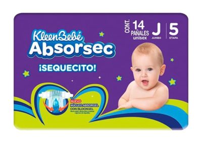 KLEEN BEBE ABSORSEC JUMBO C14