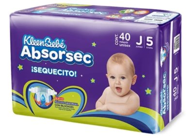 KLEEN BEBE ABSORSEC JUMBO C14