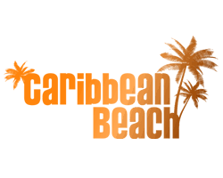 Caribbean beach logo